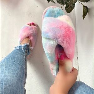 Fuzzy house slippers 😉-